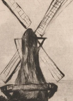 Landschaft mit Holländischer Mühle – Hauptbild