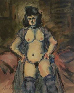 „Courtisane au peignoir“ – Hauptbild