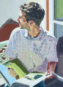 Frédéric leafing through the Fairfield Porter book – Hauptbild